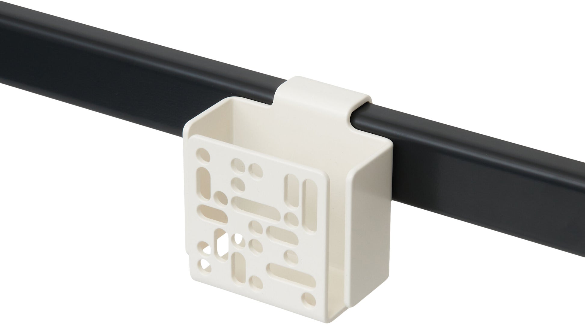 Boite télécommande pour support tv en acier blanc cassé Remote Box Mount - Pedestal — 405657.jpg