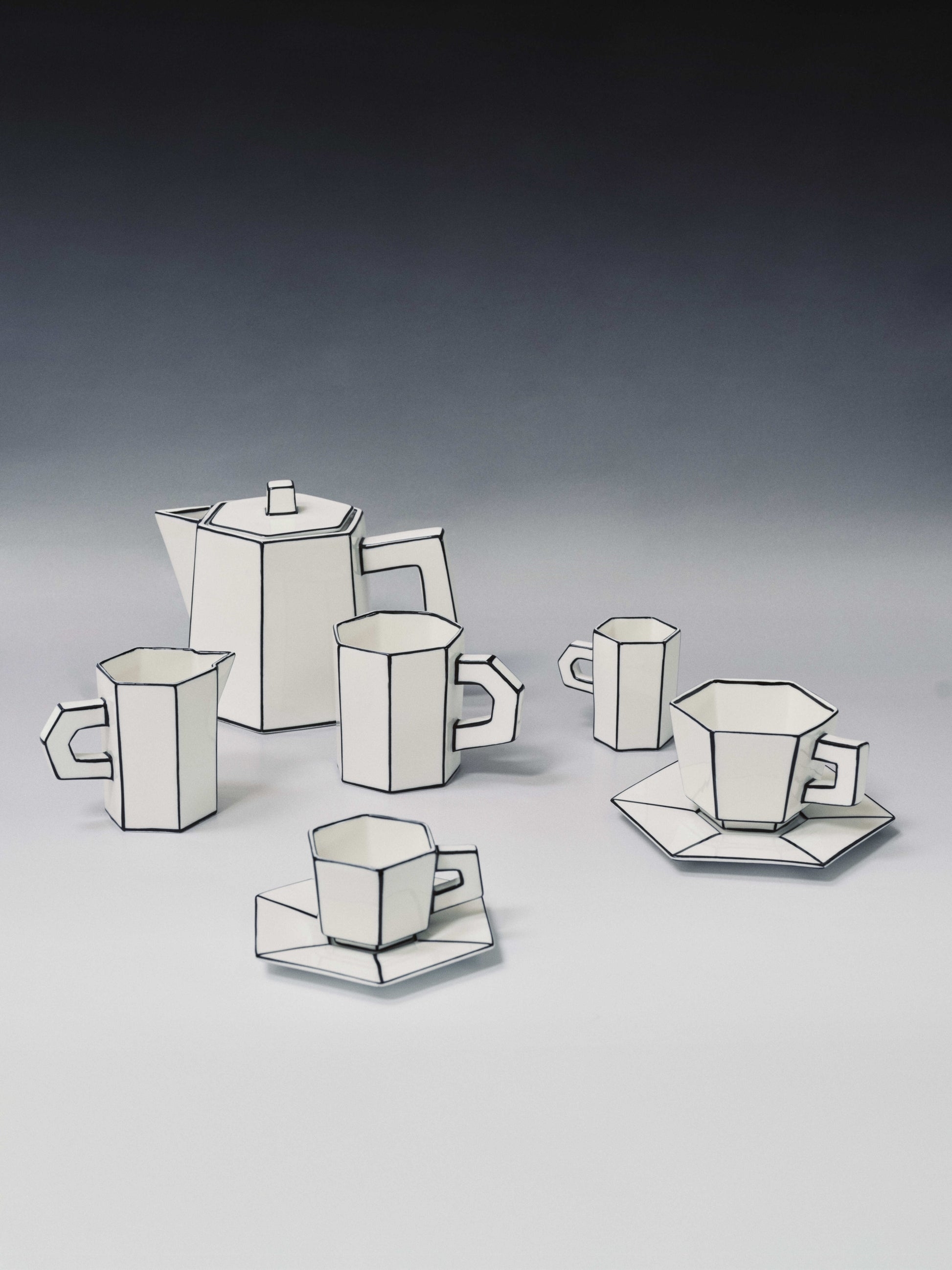 Cappuccino Cup + Saucer White/black — 405721.jpg