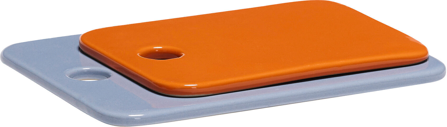 Planches en céramique Amare Bleu clair/Orange (lot de 2) - Hübsch — 406517.jpg
