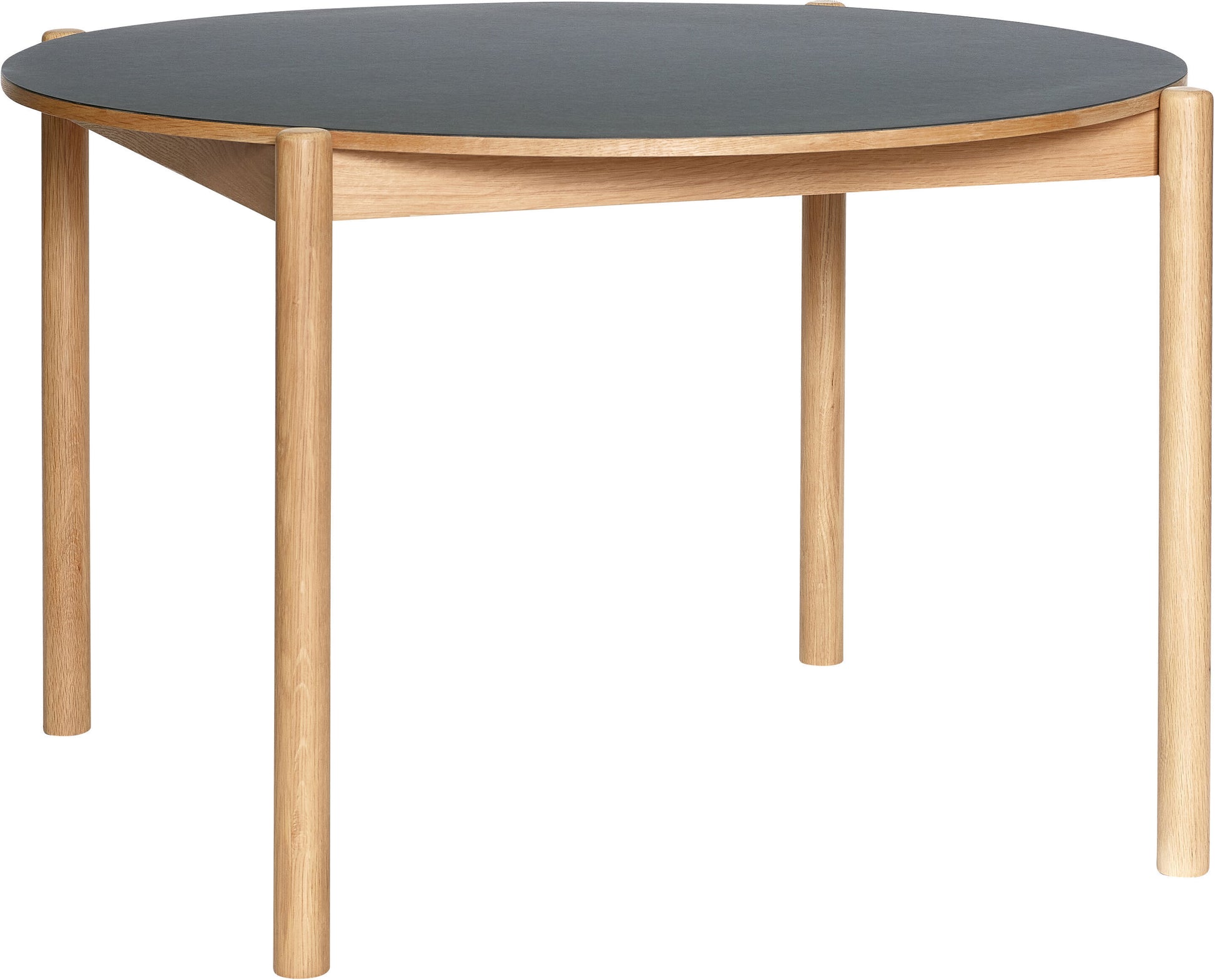 Table de salle à manger ronde Oblique Noir - Hübsch — 408176.jpg
