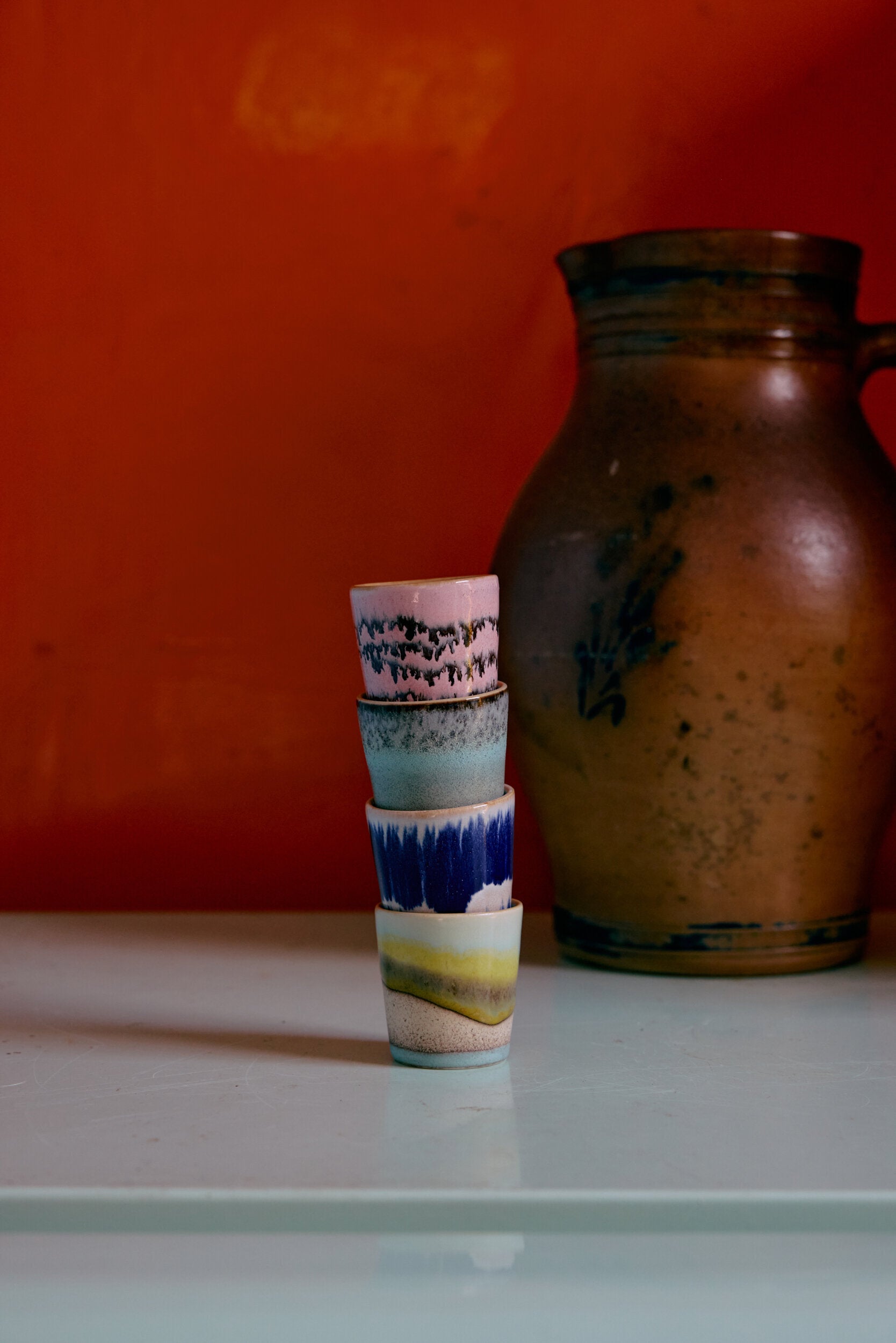 70s ceramics: egg cups vibrance, set of 4 — 409283.jpg