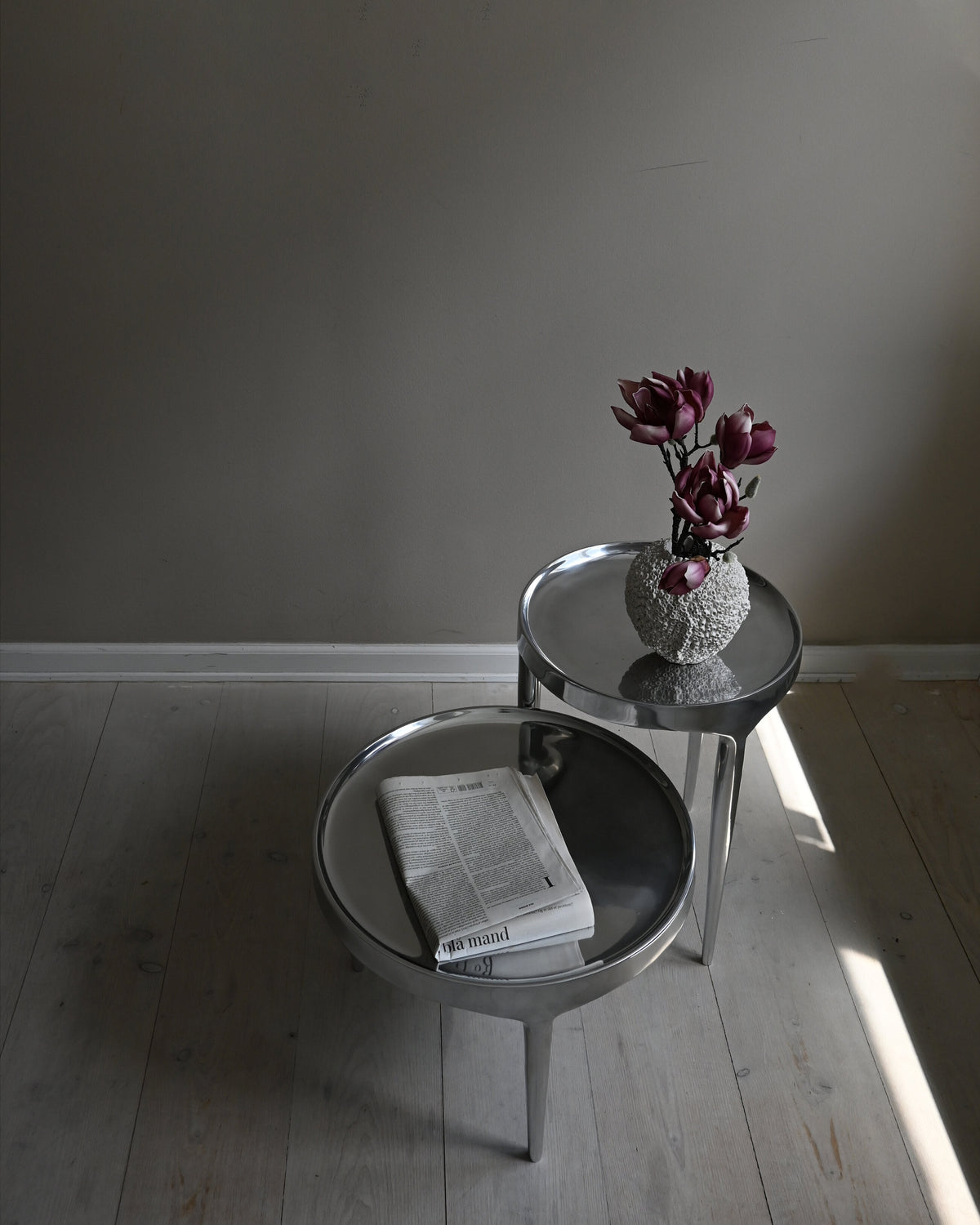 Table basse en fonte d'aluminium chrome 50x40cm Phantom - 101 Copenhagen — 409710.jpg