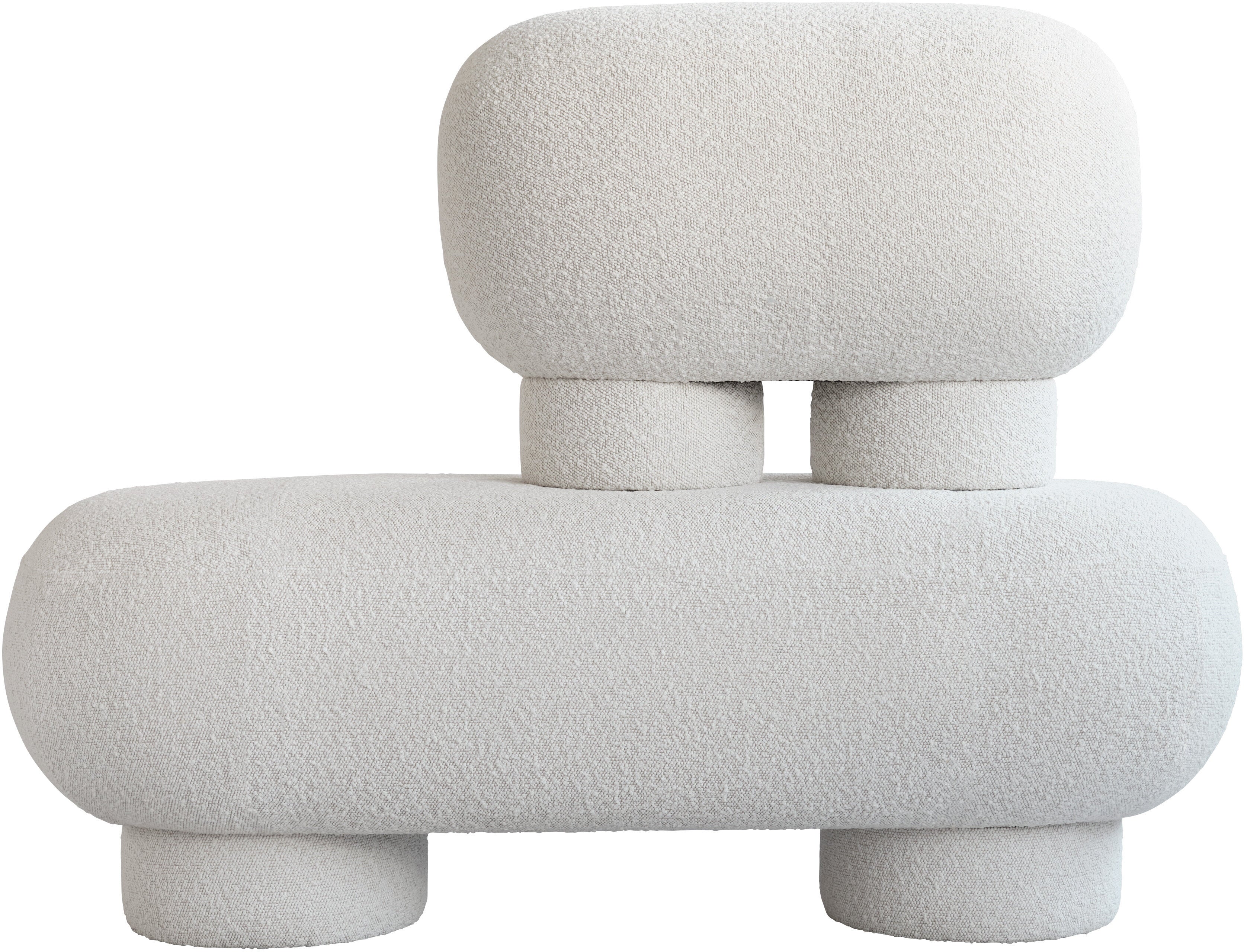 Banc en tissu bouclé blanc cassé 40x47cm Big Foot - 101 Copenhagen — 409803.jpg