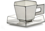 Cappuccino Cup + Saucer White/black — 409978.jpg