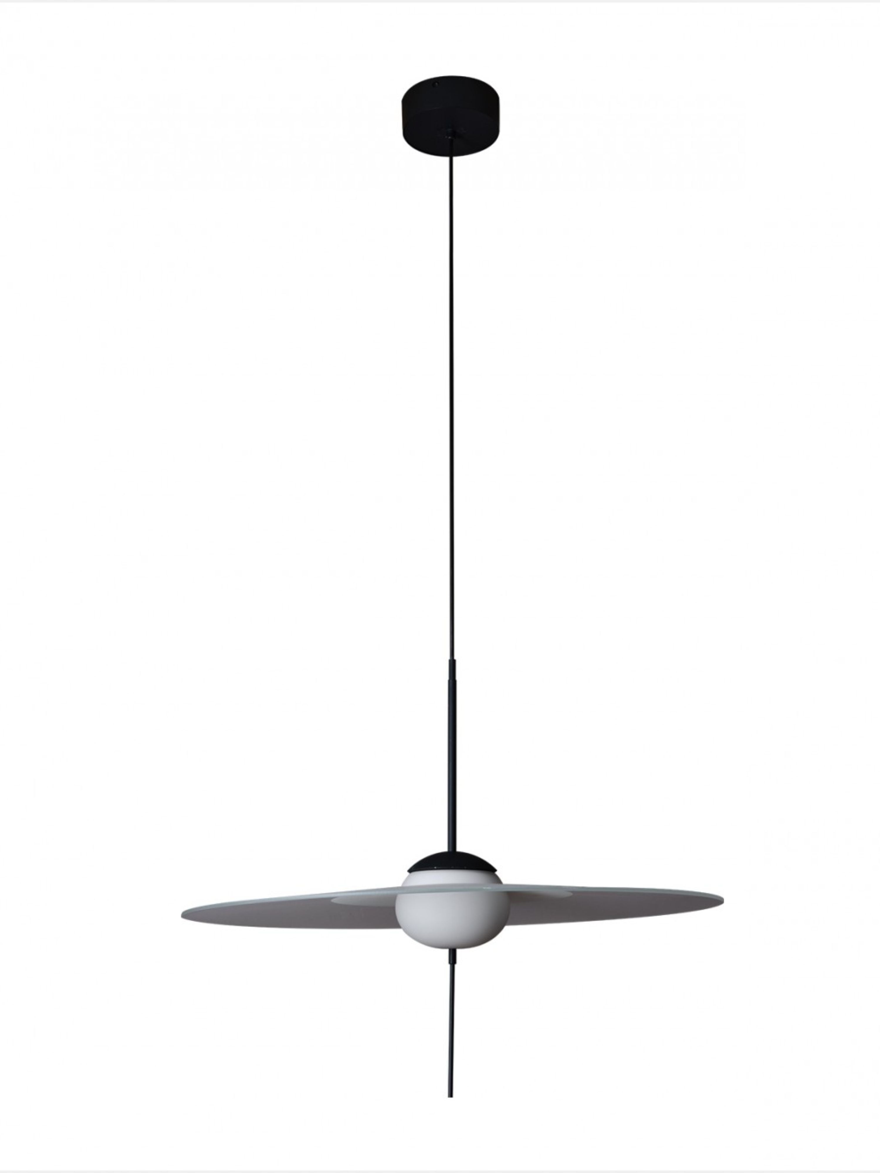 Suspension ronde en verre transparent 60cm Mono L600 - DCW Editions — 410147.jpg