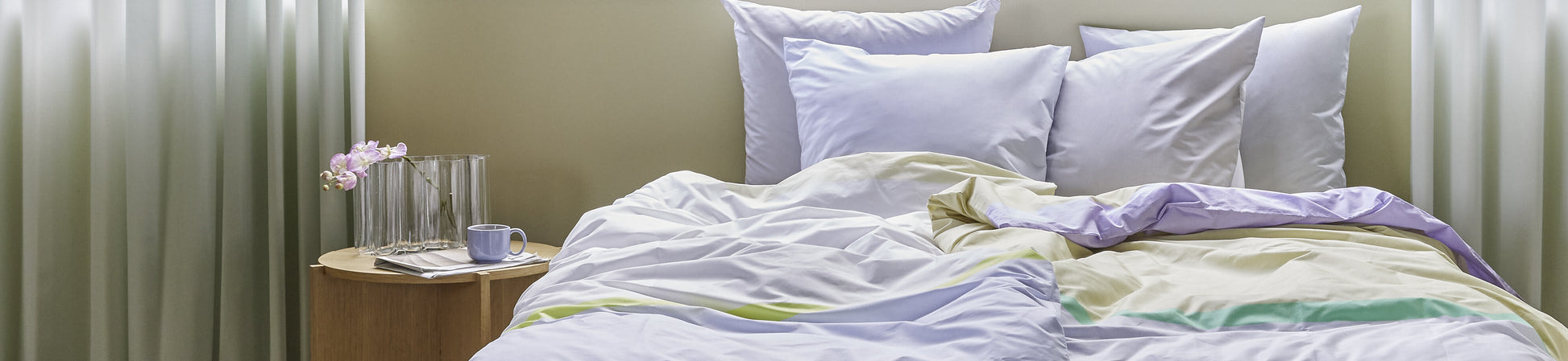 Block Bed Linen 60/200 Light Blue/Multicolour - Hübsch — 411415.jpg