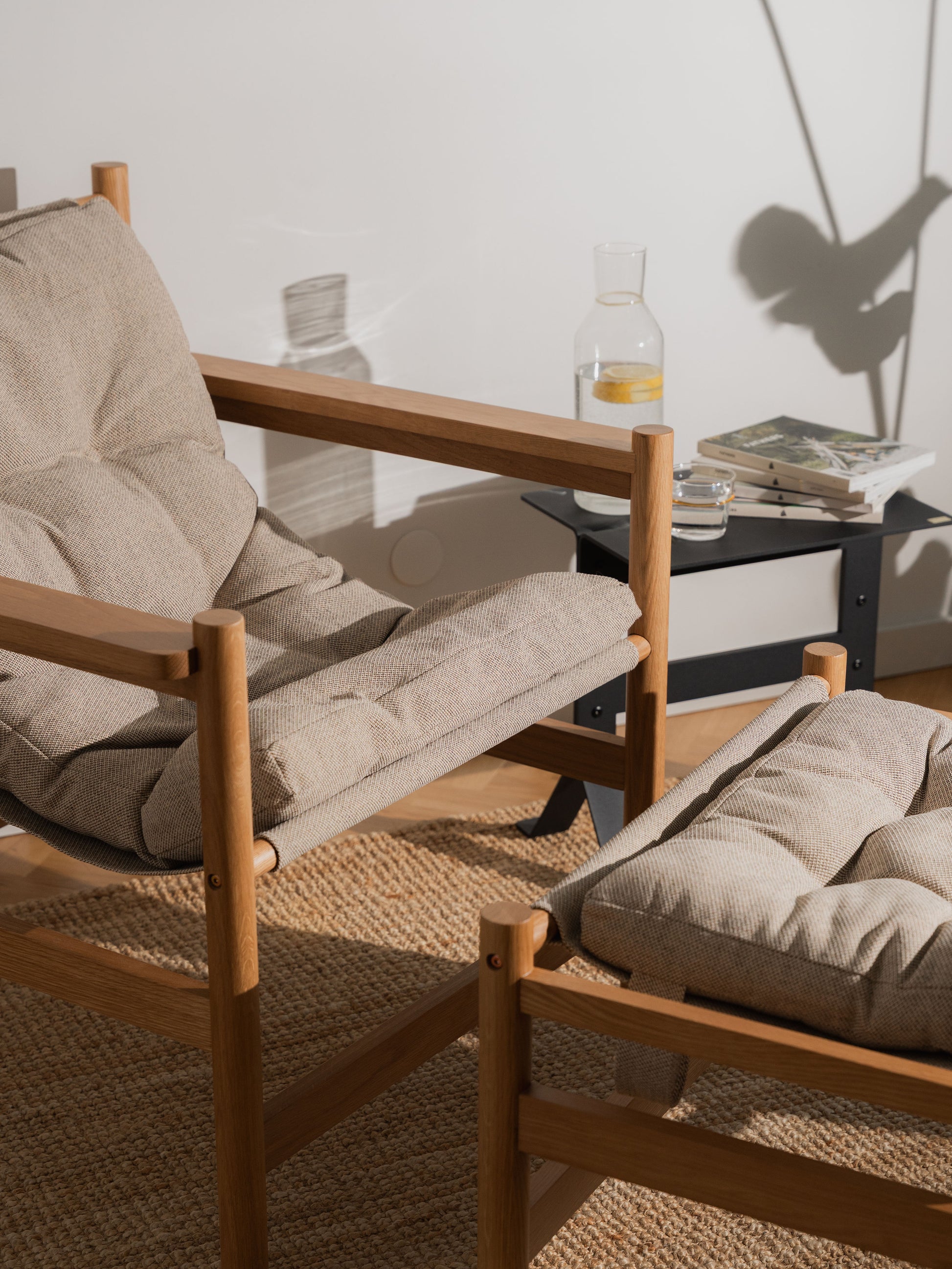 Fauteuil et pouf Heritage Naturel/Beige - Hübsch — 412097.jpg