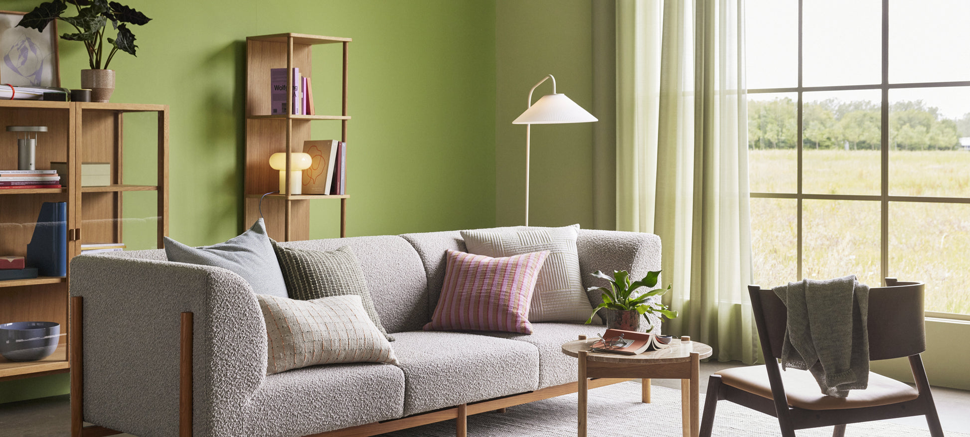 Coussin Ori Olive/Beige - Hübsch — 412341.jpg