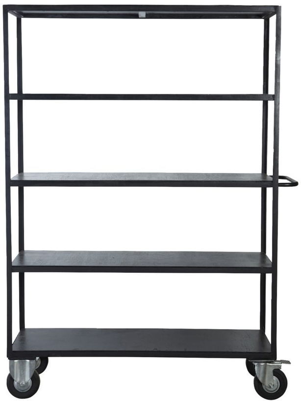 chariot-en-bois-de-manguier-design-noir-house-doctor-1