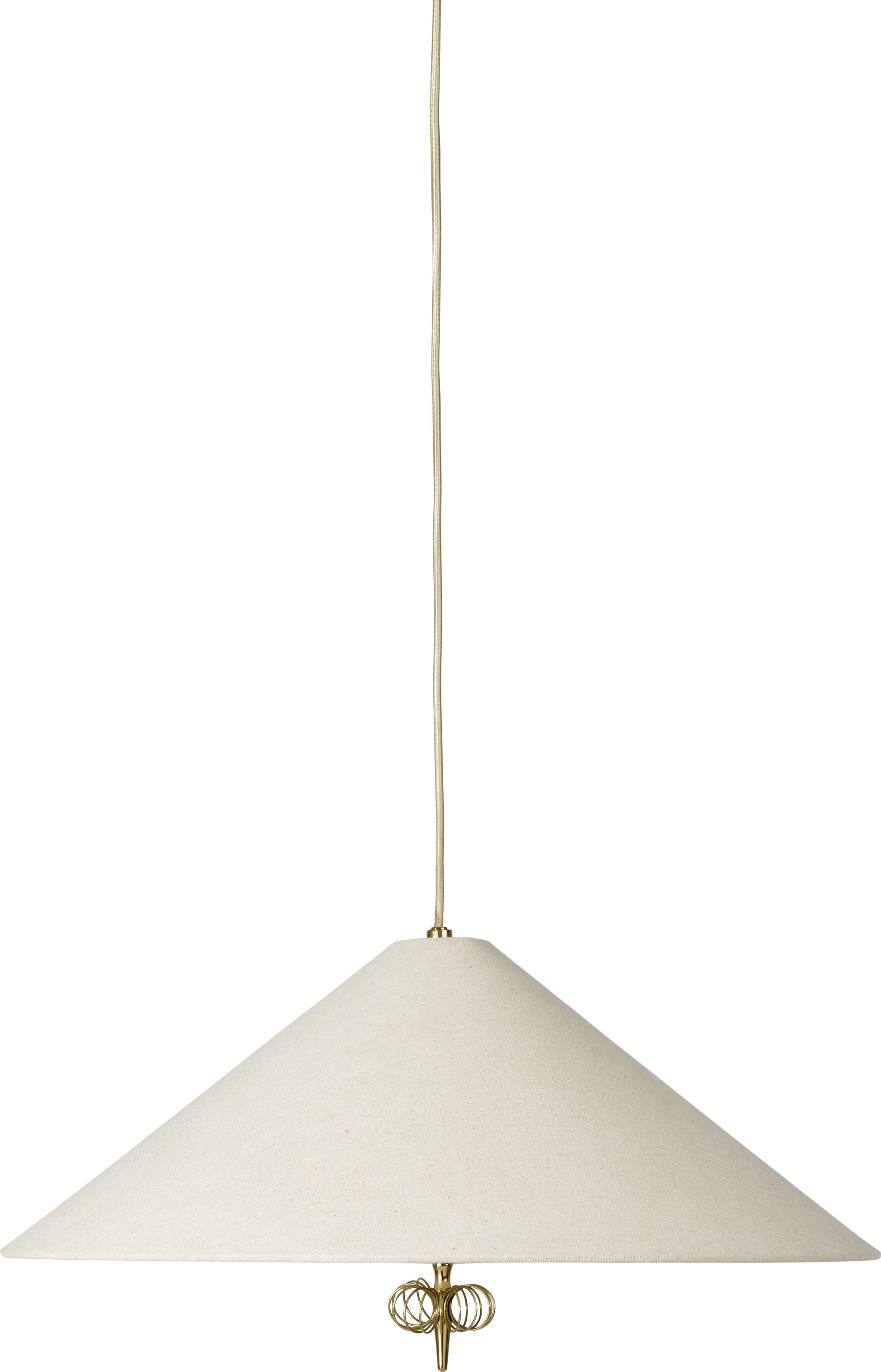 Suspension en laiton et toile non réglable crème 56x20 cm Modèle 1967 - Gubi — 415151.jpg