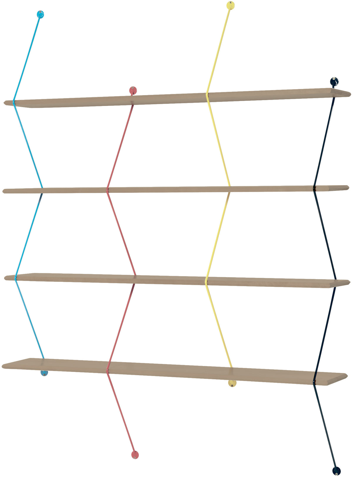 Walnut Climb shelf 120 cm Multicoloured - La Chance
