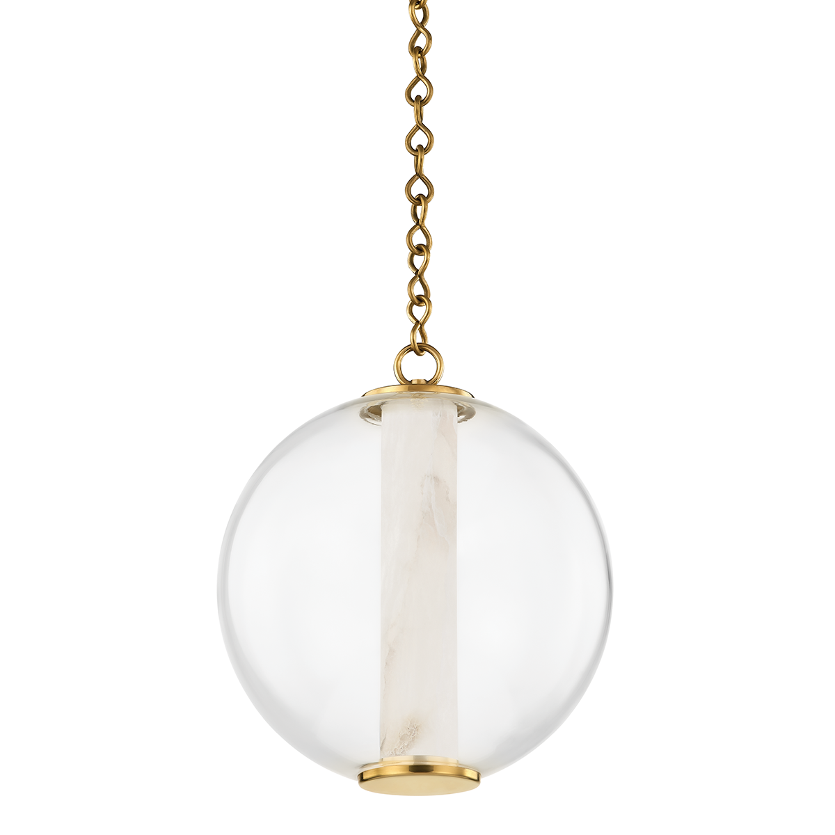 Suspension en laiton laiton ancien 30x35cm Pietra - Corbett Lighting