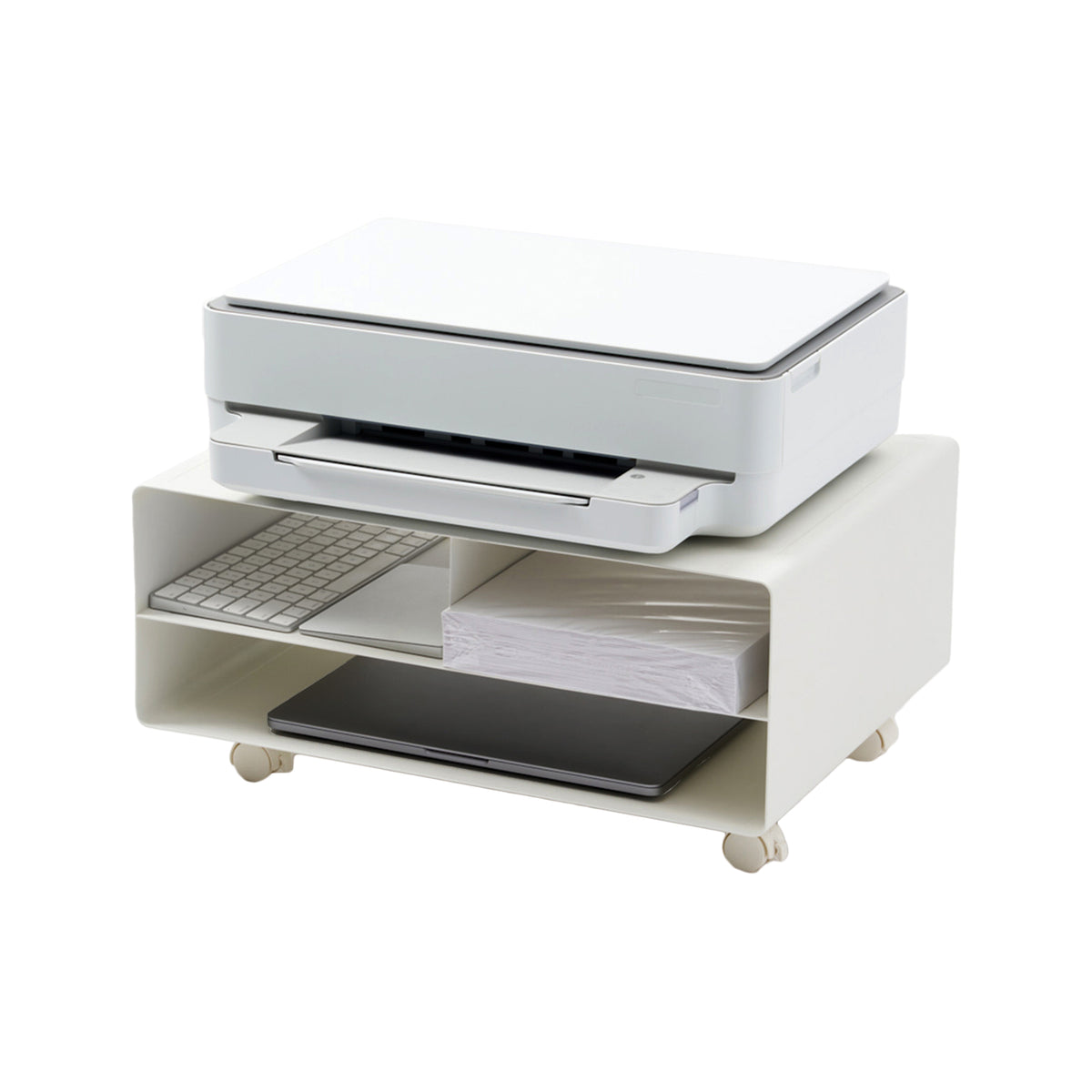Tower white printer stand - Yamazaki