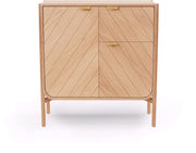 Cabinet en chêne naturel 120,5 x 45 x 130 cm Marius - Hartô
