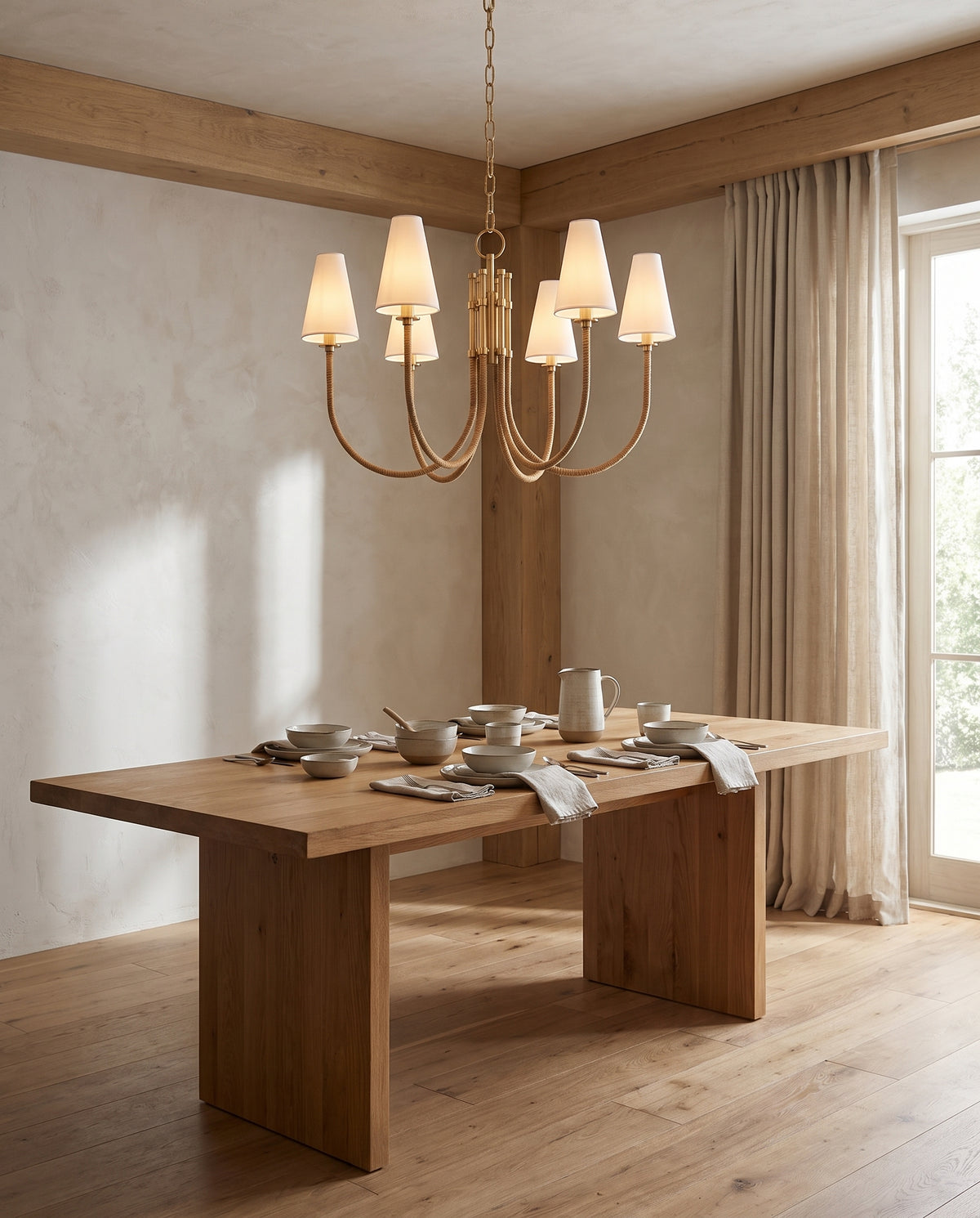 Suspension en laiton laiton vieilli 81x51cm Ripley - Hudson Valley Lighting en situation