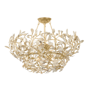 Suspension en fer feuille d'or ancienne 71x41cm Maybrook - Hudson Valley Lighting