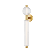 Applique murale en laiton laiton ancien 14x70cm Atom - Corbett Lighting