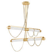 Suspension en laiton laiton ancien 124x124x67cm Lariat - Corbett Lighting