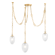 Suspension en acier laiton ancien 122x90cm Daith - Corbett Lighting
