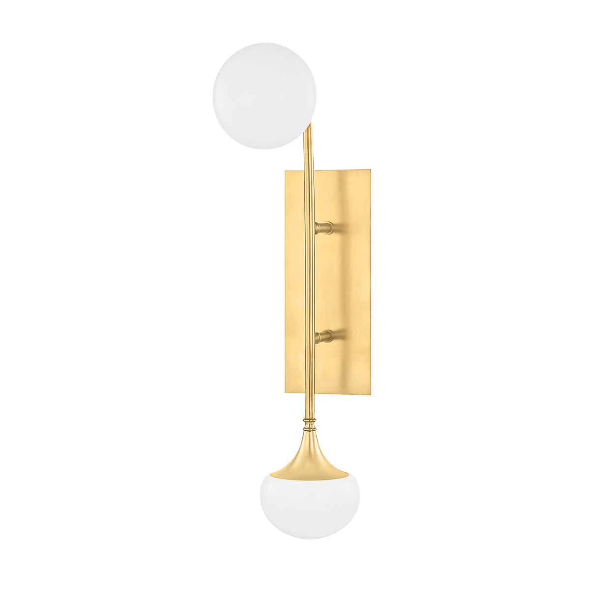Applique murale en acier laiton vieilli 13x61cm Fleming - Hudson Valley Lighting