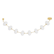 Suspension en acier laiton poli ancien 250x25x76cm Nephele - Corbett Lighting