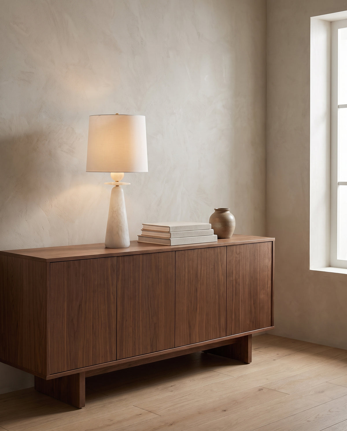 Lampe à poser en laiton laiton vieilli 35x77cm Montgomery - Hudson Valley Lighting en situation