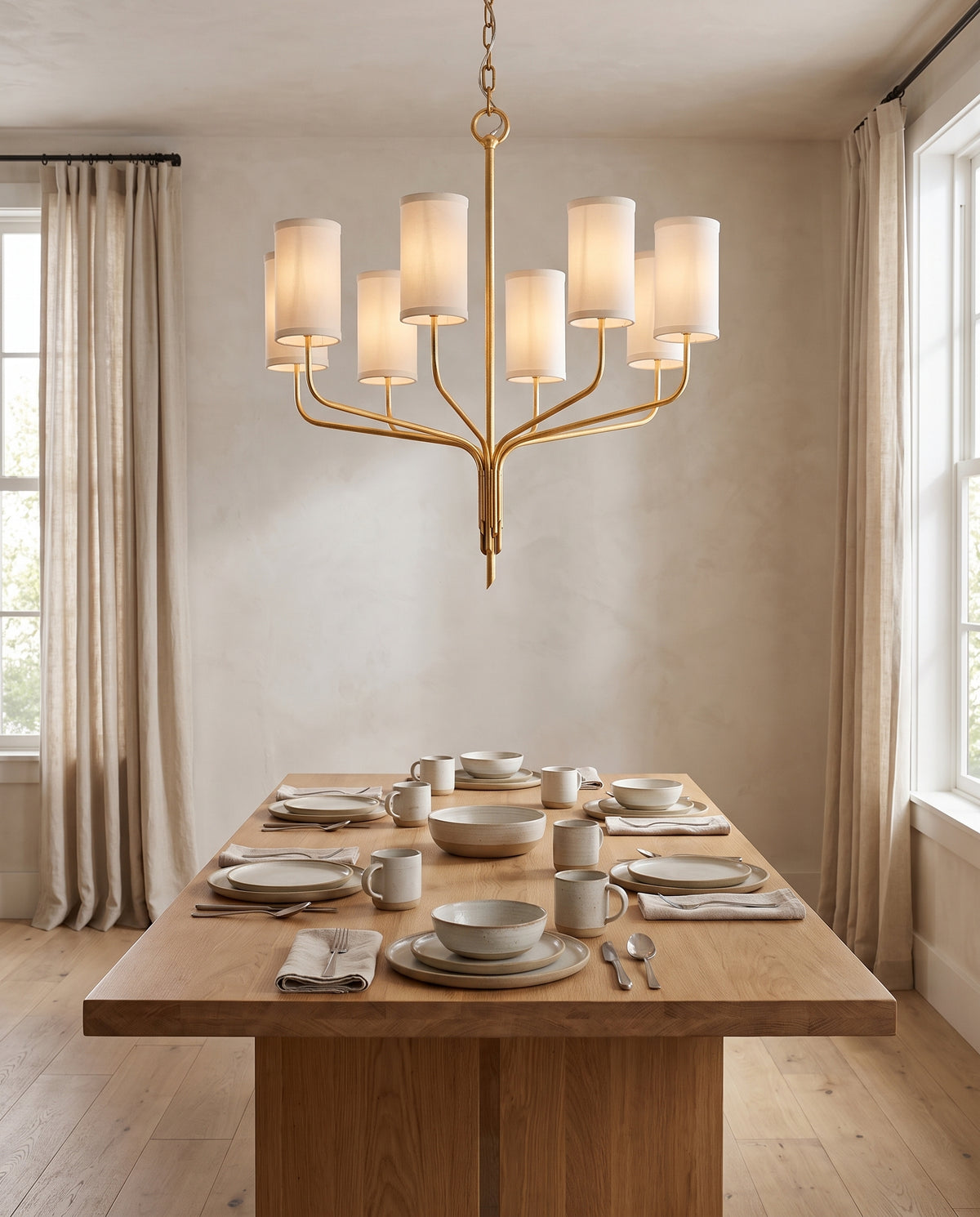 Suspension en fer feuille d'or 89cm Juniper - Troy Lighting en situation