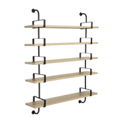 5 étagères en chêne laqué 155 cm Démon Shelf - Gubi - The Cool Republic