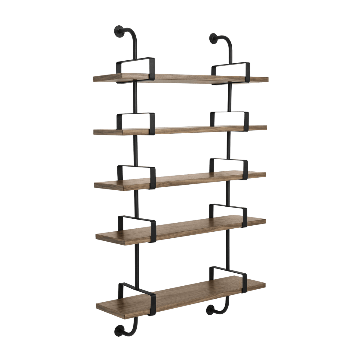 5 walnut shelves 95 cm Demon Shelf - Gubi - The Cool Republic