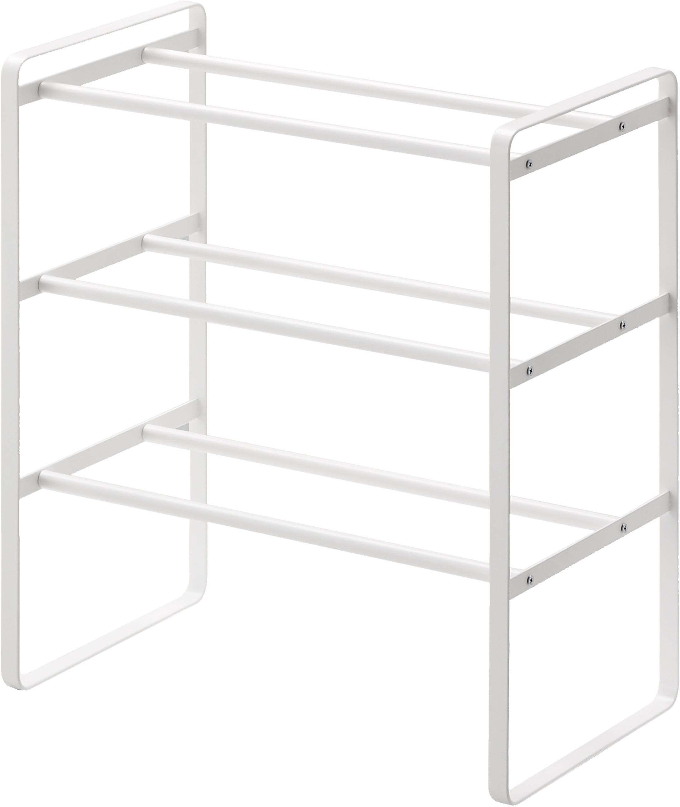 3 Étagères pour chaussures ajustables blanches Frame - Yamazaki