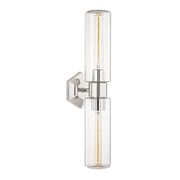 Applique murale en laiton nickel poli 12x60cm Roebling - Hudson Valley Lighting