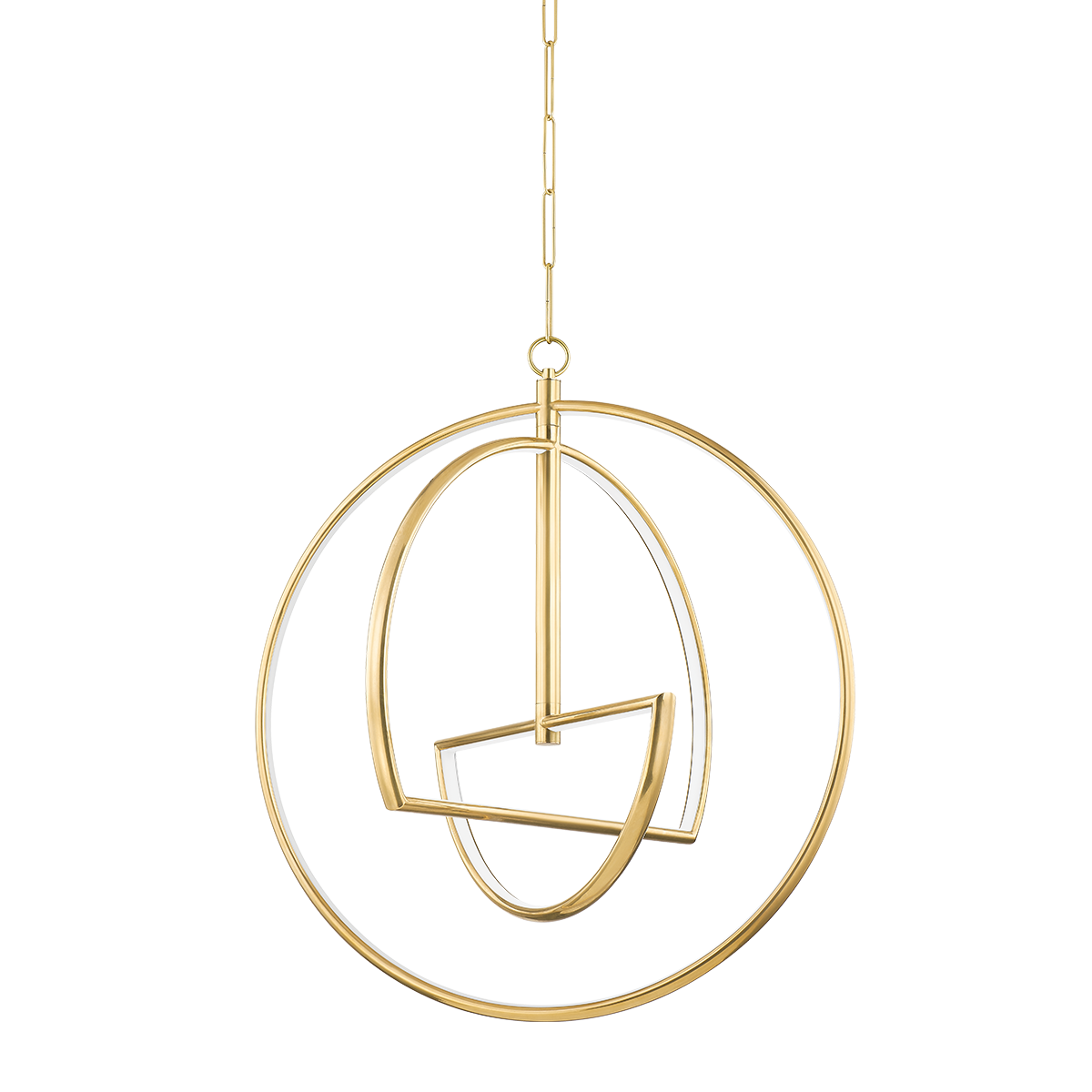 Suspension en laiton laiton vieilli 71x80cm Welland - Hudson Valley Lighting