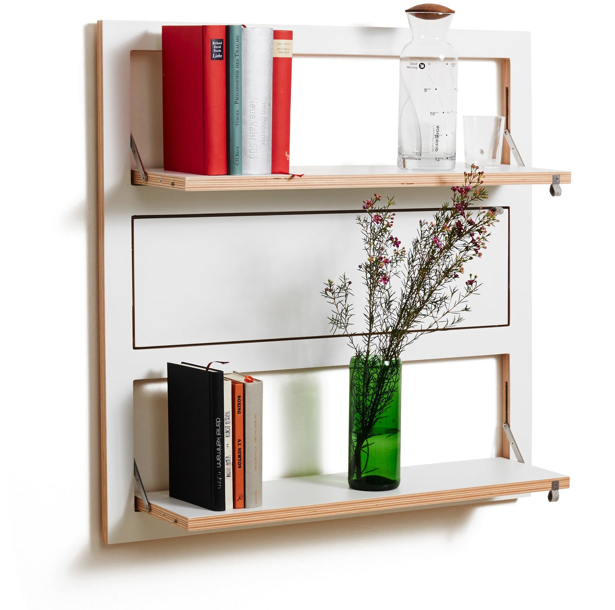 Triple weißes modulares Regal 80 x 80 cm Fläpps - Ambivalenz