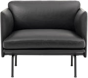 Fauteuil en cuir noir Outline - Muuto — 54988.jpg