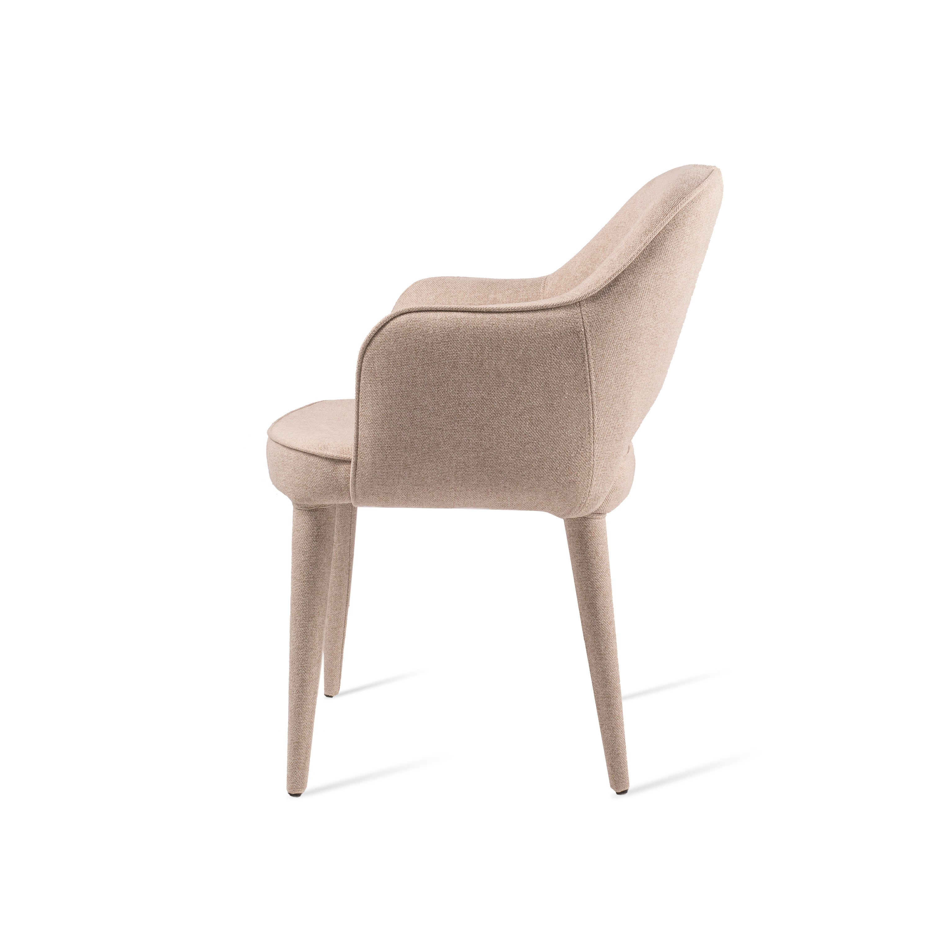 Sedia con braccioli in tessuto beige Cosy - Pols Potten