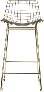 Silla de bar en metal dorado Wire - HKliving