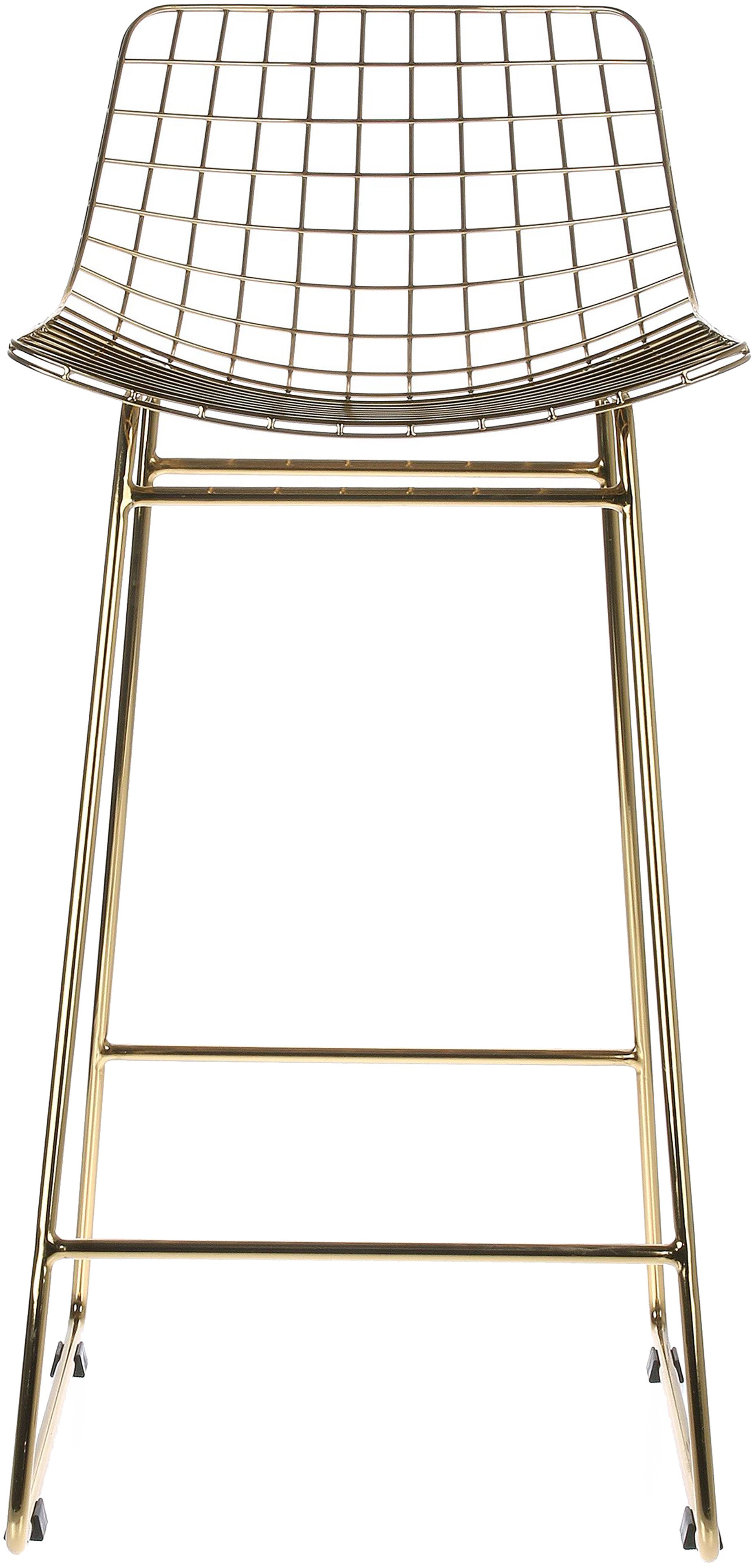 Gold metal Barhocker Wire - HKliving
