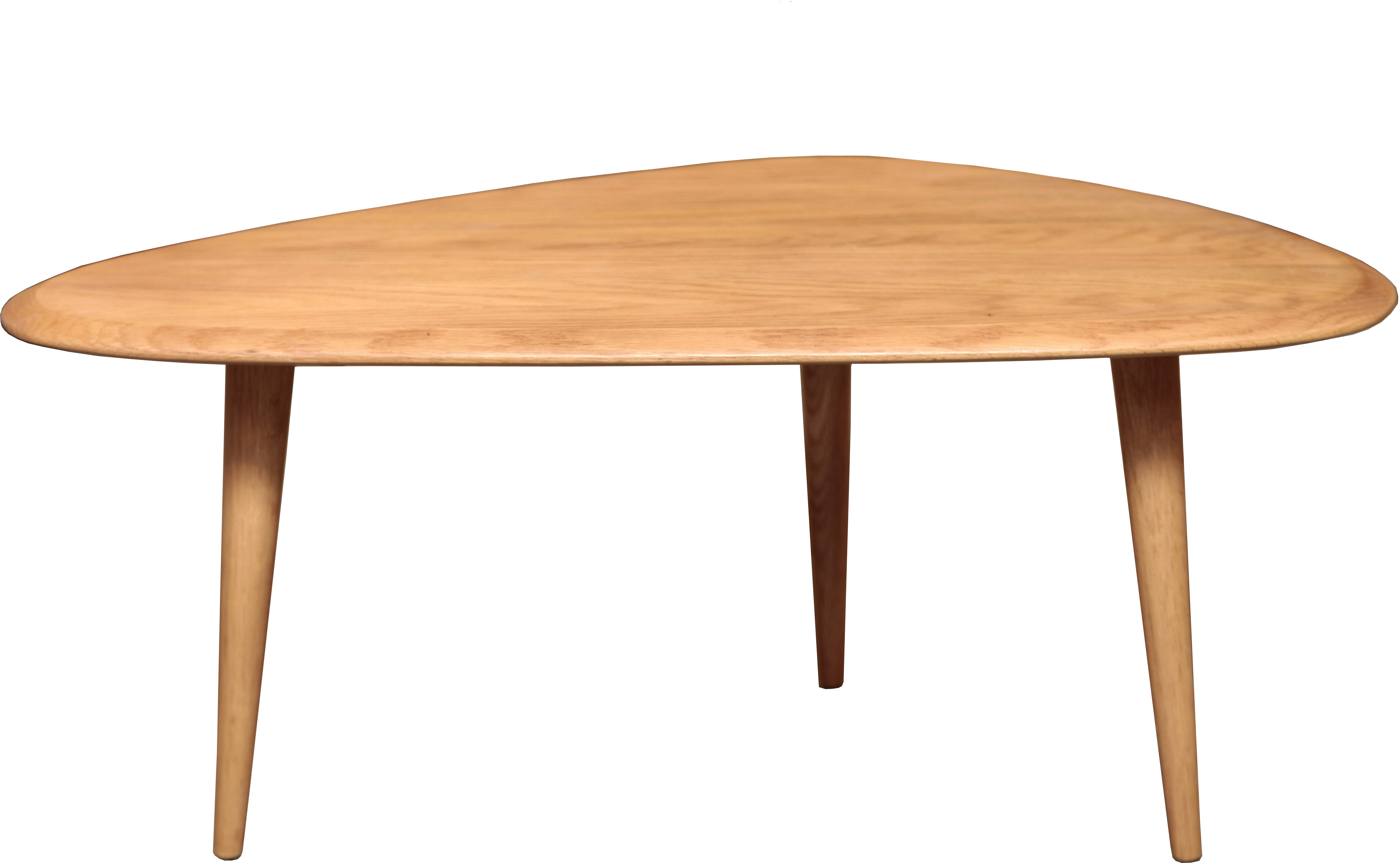 Petite table basse en chêne brut Fifties - RED Edition