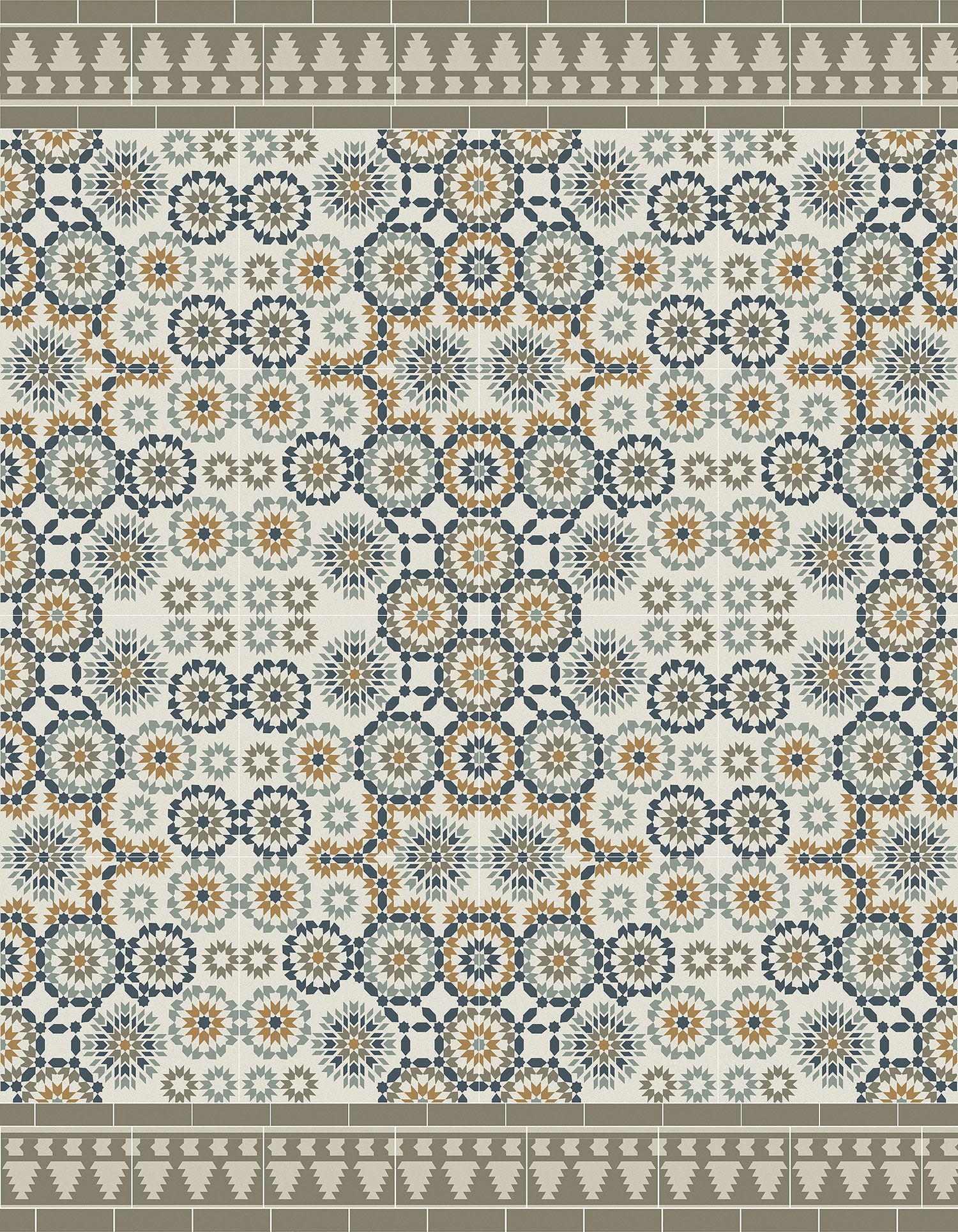 Beige vinyl mat 140x80 cm Tangier - Edito
