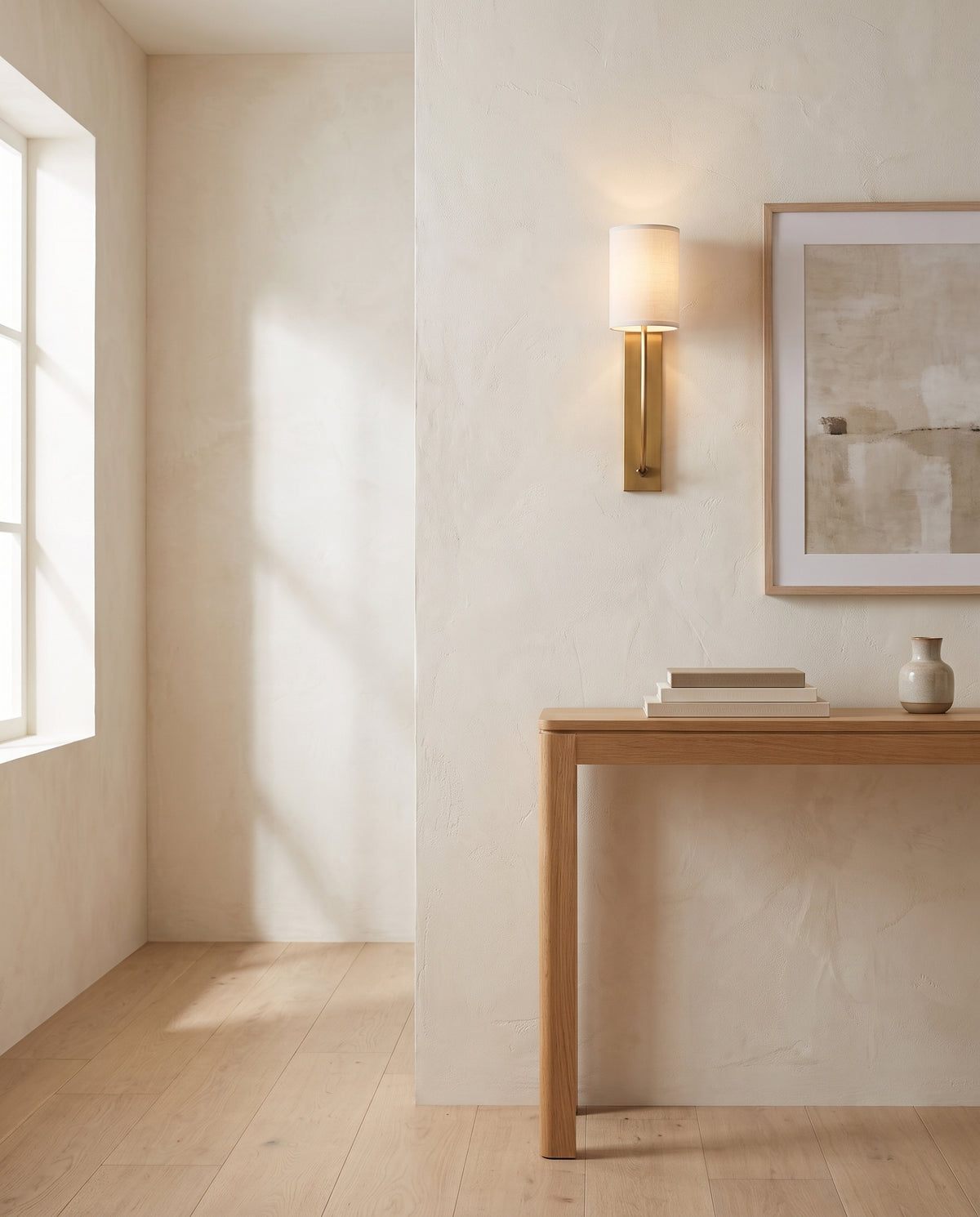 Applique murale en acier laiton vieilli 11x43cm Colton - Hudson Valley Lighting en situation