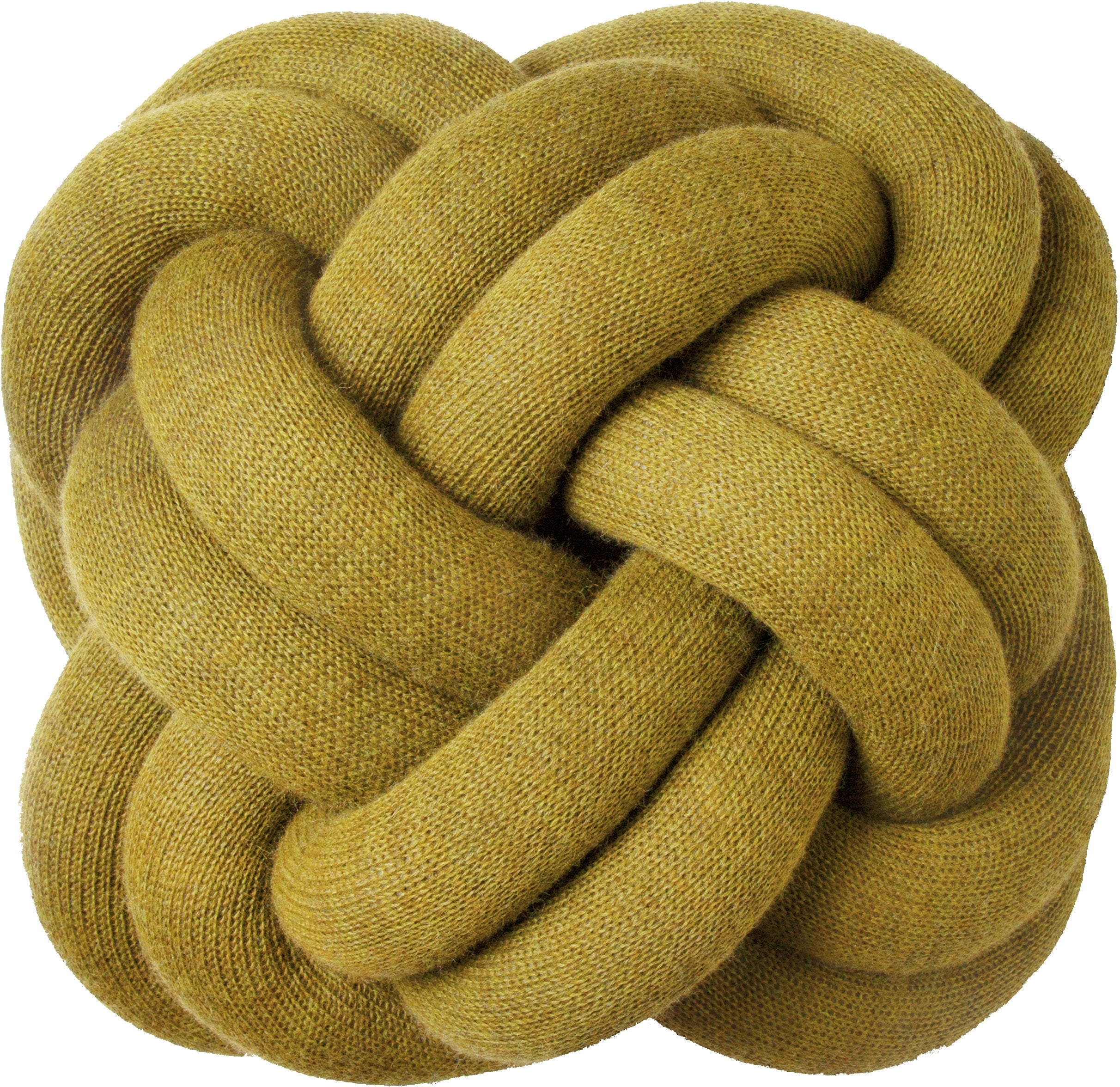 وسادة خردل صفراء Knot - Design House Stockholm