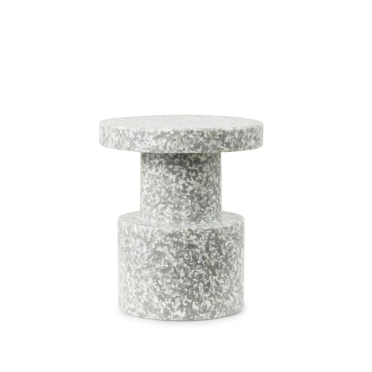 Stool in Recycled Polyethylene Grey Bit Stool - Normann Copenhagen