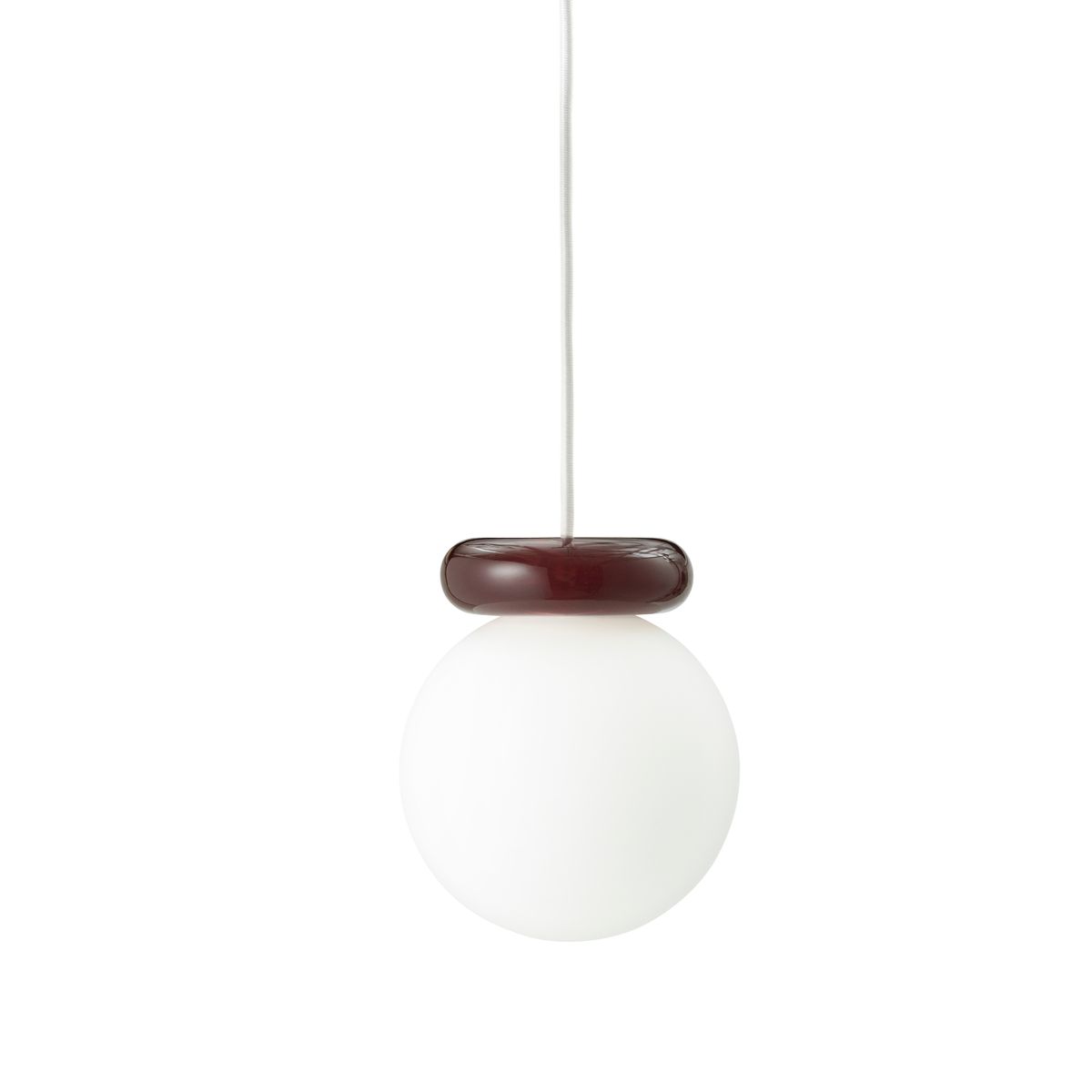 Suspension aus Bordeaux-Harz und Glas 18x15cm Hinx - Normann Copenhagen
