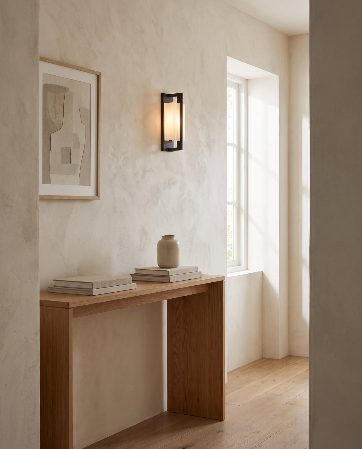 Applique murale en fer fer forgé 11x38cm Blade - Troy Lighting en situation