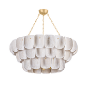 Suspension en fer feuille d'or ancienne 104x47cm Amalfi - Hudson Valley Lighting