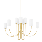 Suspension en acier laiton vieilli 123x74cm Harlem - Hudson Valley Lighting