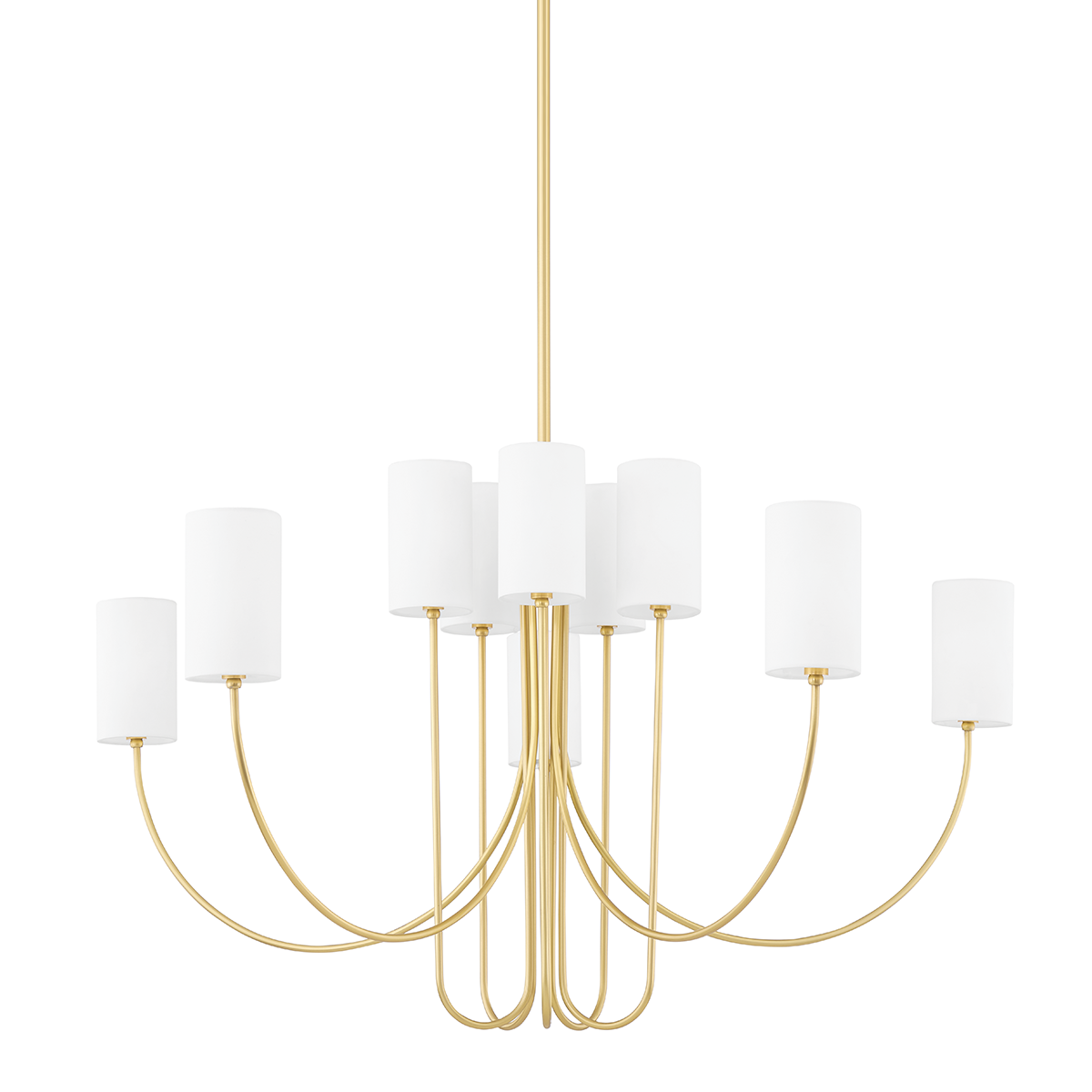 Suspension en acier laiton vieilli 123x74cm Harlem - Hudson Valley Lighting