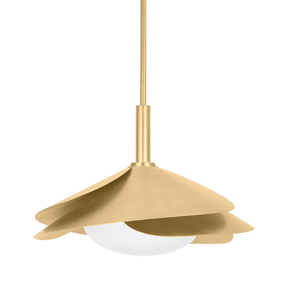 Suspension en acier feuille d'or ancienne 56x44cm Brookhaven - Hudson Valley Lighting
