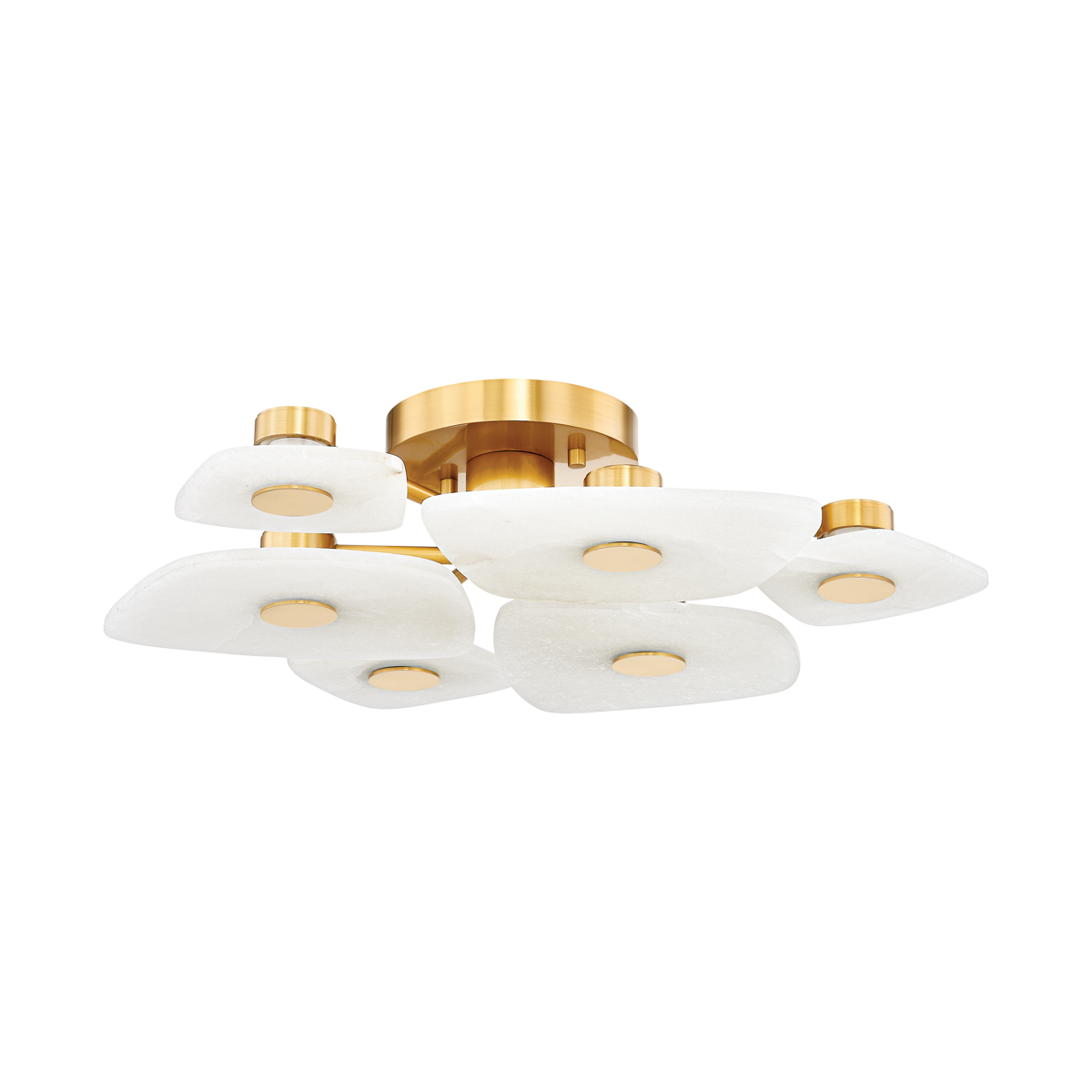Plafonnier en acier laiton vieilli 70x16cm Holmdel - Hudson Valley Lighting