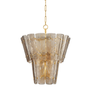 Suspension en acier feuille d'or ancienne 73x87cm Cassian - Hudson Valley Lighting